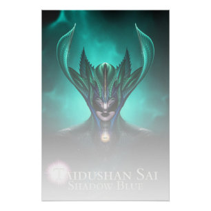Pôster Taidushan Sai Shadow Blue TELGR Poster Perfeito