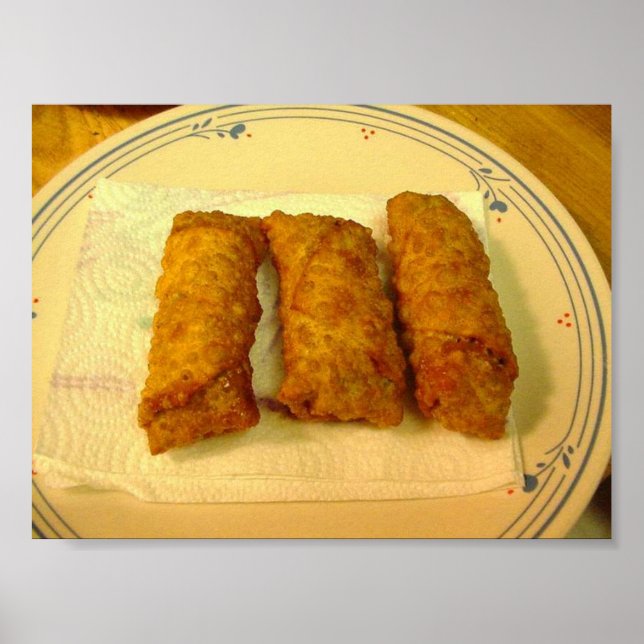 Pôster Tailandês Chicken Eggrolls (Frente)