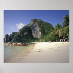 Poster Tailândia, Andaman Sea, Ko Phi Island, Beach
