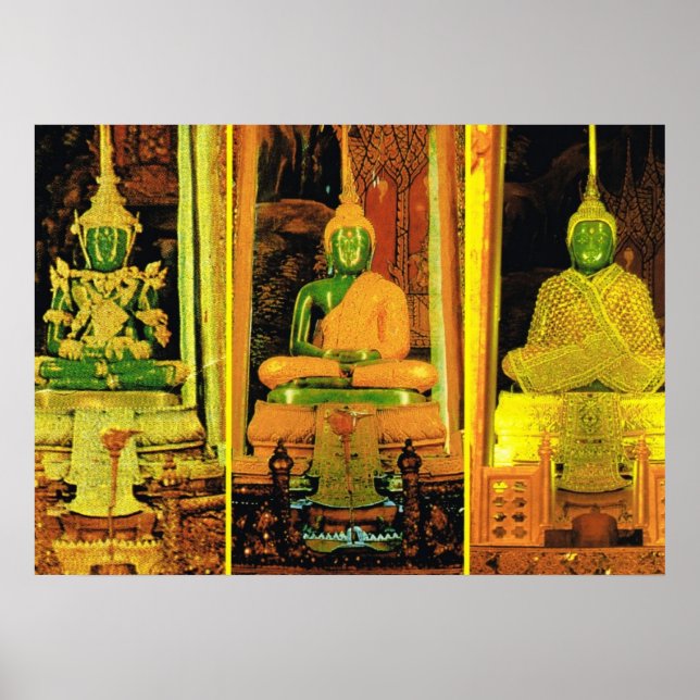Poster Tailândia, Bangkok, Buda Esmeralda (Frente)