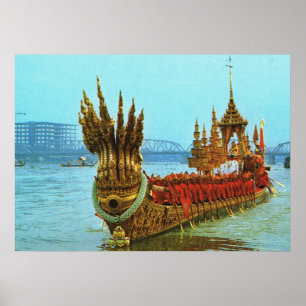 Pôster Tailândia, Bangkok, Royal Barge