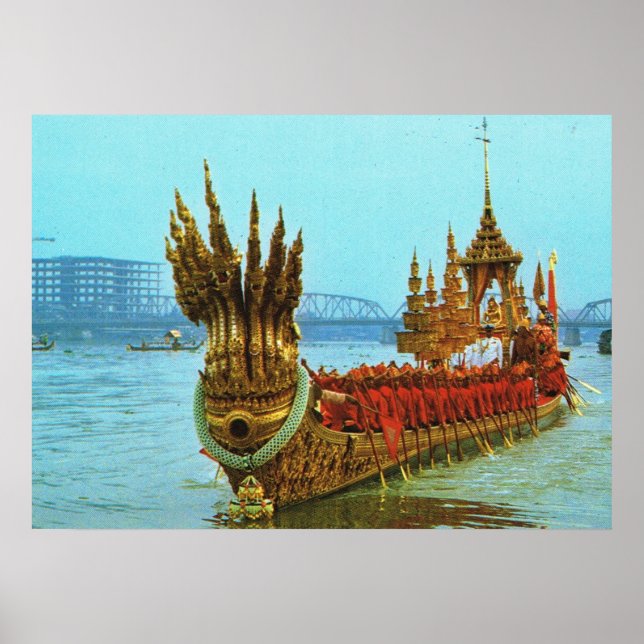 Pôster Tailândia, Bangkok, Royal Barge (Frente)