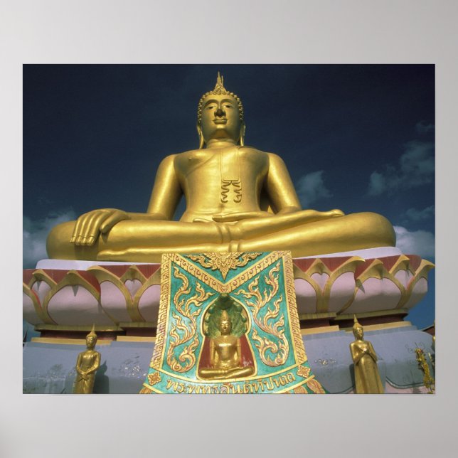 Poster Tailândia, Ilha de Koh Samui. Grande Buda. (Frente)