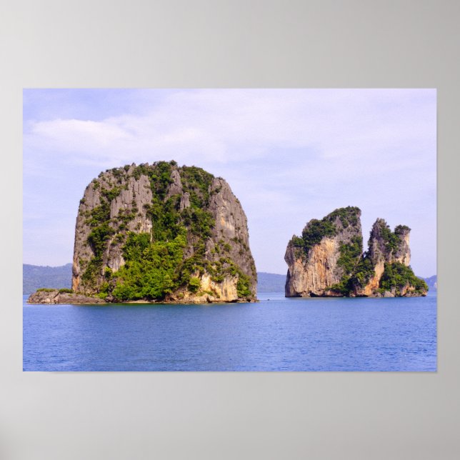 Pôster Tailândia, Mar de Andamão. Ilhas de Ao Phang Nga e (Frente)