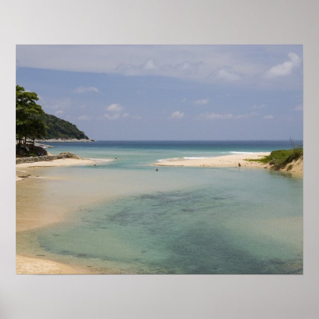 Pôster Tailândia, Phuket, praia de Nai Harn. (Frente)