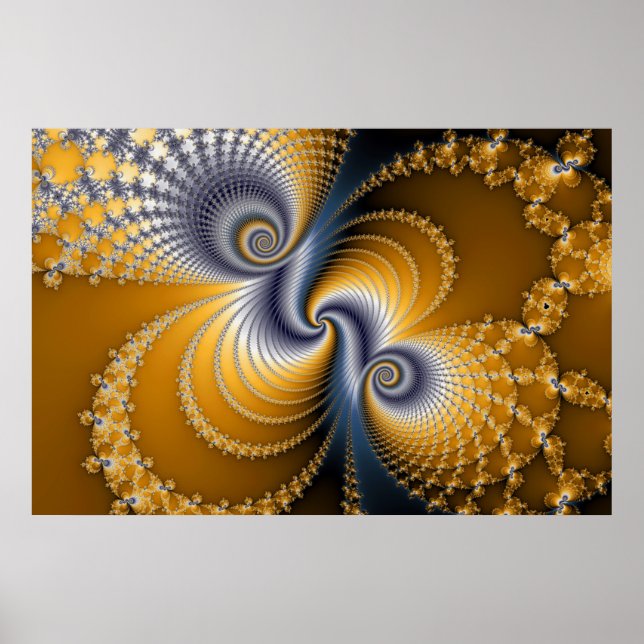 Poster Tailspin - Arte fractal (Frente)