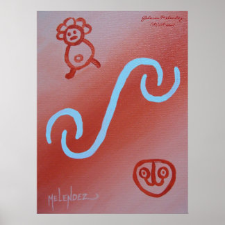 Pôster Taino Jeroglificos