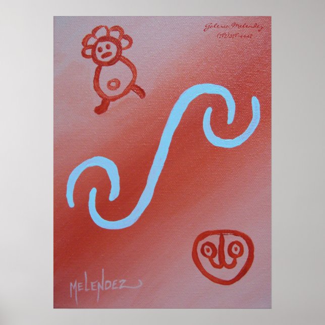 Pôster Taino Jeroglificos (Frente)