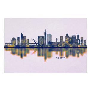 Pôster Taipei Skyline