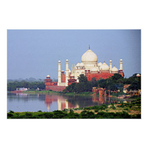 Pôster Taj Mahal, Agra, India,