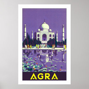Pôster ~ Taj Mahal de Agra