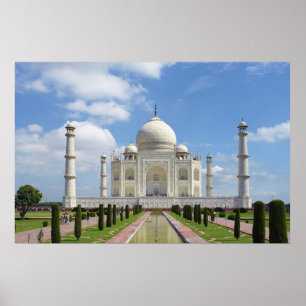 Pôster Taj Mahal em Agra Índia