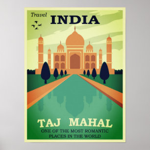 Poster Taj Mahal Índia
