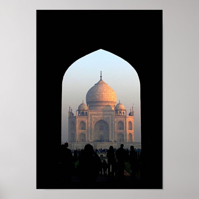 Poster Taj Mahal Light da Dawn India Architecture Foto (Frente)