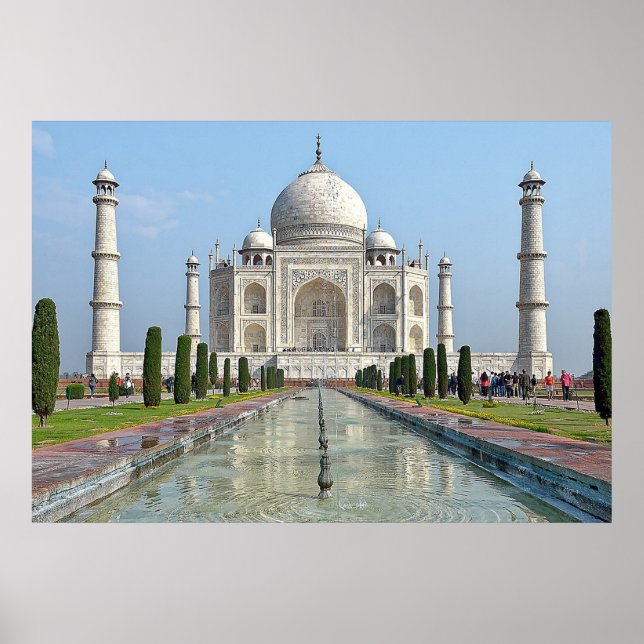 Poster taj mahal Mausoleum India (Frente)