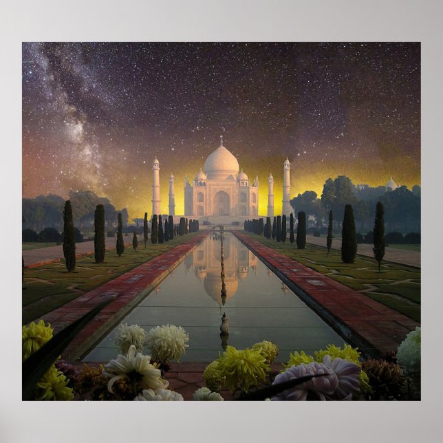 Poster taj mahal Mausoleum India (Frente)