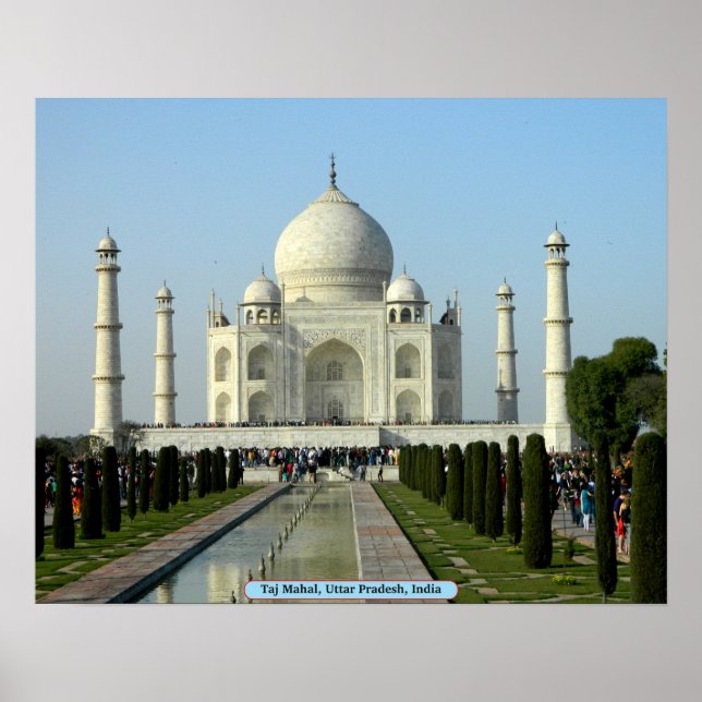 Poster Taj Mahal, Uttar Pradesh, Índia (Frente)