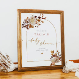 Poster TALIA Bohemian Terracotta Arch Chá de fraldas Bem-