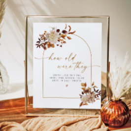 Poster TALIA Boho Quantos Anos Tinham Chá de panela