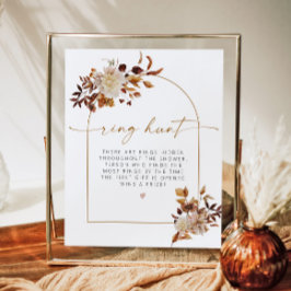 Poster TALIA Boho Terracotta Arch Ring Chá de panela