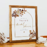 Poster TALIA Boho Terracotta Chá de panela Arch Welcome<br><div class="desc">Este sinal de boas-vindas do chá de panela apresenta um arco boêmico, florais de tons de terra de aquarela e uma elegante letra de escrita manuscrita com uma cor de sotaque de terracota divertida. Este poster de boas-vindas do chá de panela é a adição perfeita para a sua celebração de...</div>