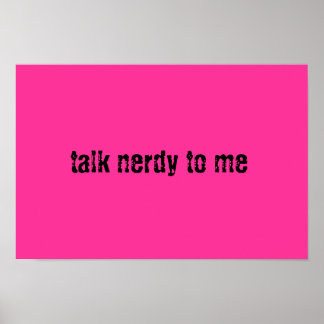Pôster Talk Nerdy