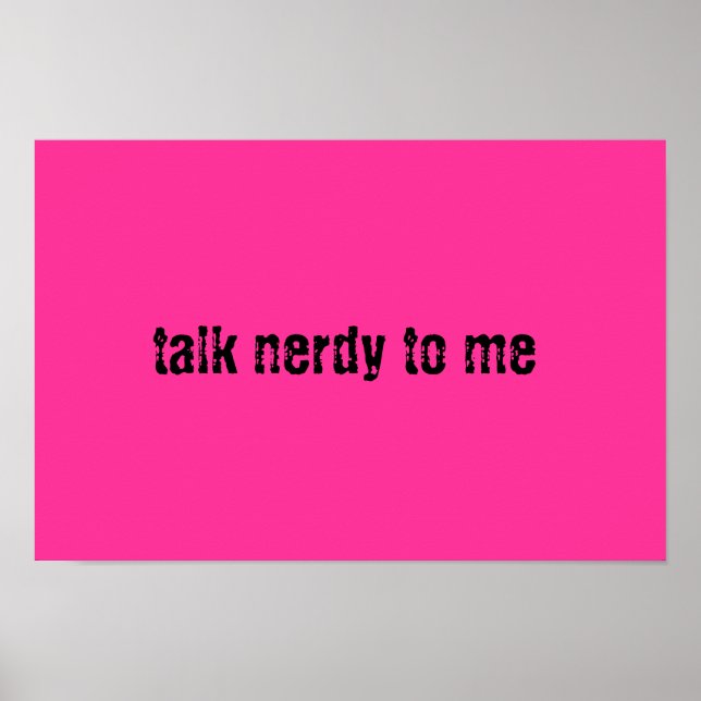 Pôster Talk Nerdy (Frente)