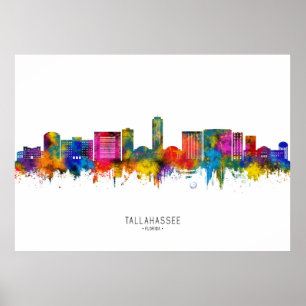 Poster Tallahassee Florida Skyline