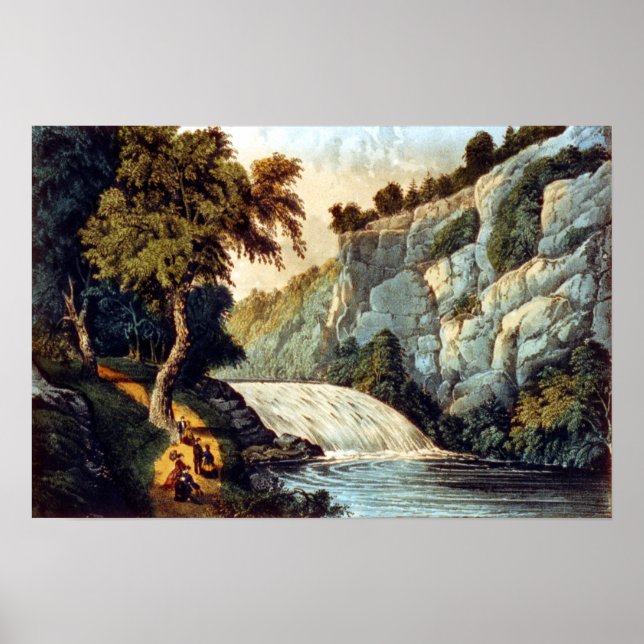 Poster Tallulah Falls—Geórgia - 1907 (Frente)