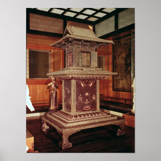 Pôster Tamamushi shrine from the Horyu Ji Temple (Frente)