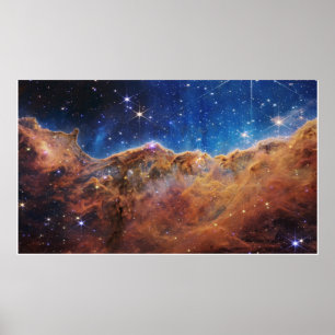 Poster Tamanho do Cheio da Nebula Carina (Imagem NIRCam)