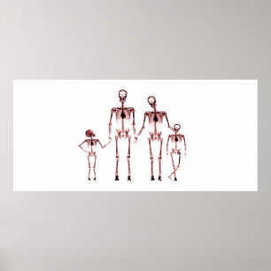 Poster Tamanho Personalizado Xray Aquarium - Família de 