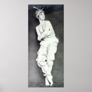 Pôster Tamara Karsavina no papel de Zobeide