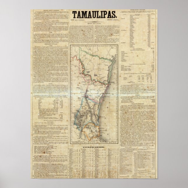 Poster Tamaulipas, México (Frente)