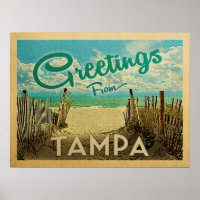 Tampa Beach Vintage Travel
