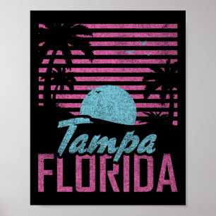 Poster Tampa Flórida Fl Citrinos Estado Miami Vibrações P