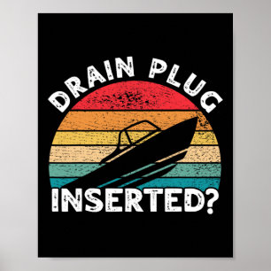 Poster Tampão de Dreno Inserido Boatos Engraçados Barcos