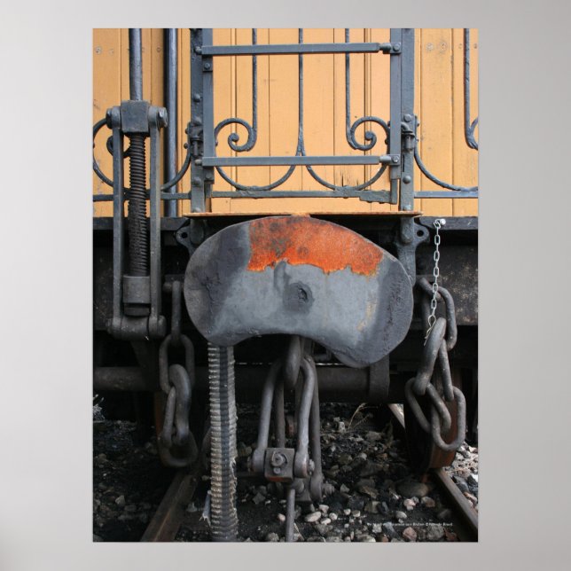 Pôster Tampão de ferrugem Velho Comboio de Vapor Le Mastr (Frente)