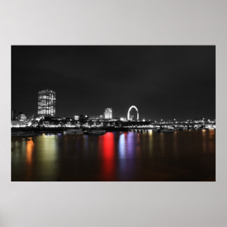 Poster Tampas colorsplas do horizonte de Londres