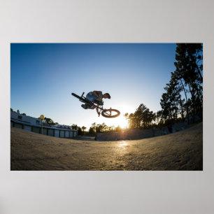Poster Tampo da mesa do conluio da bicicleta de BMX