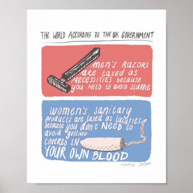 Poster Tampon Tax (Frente)