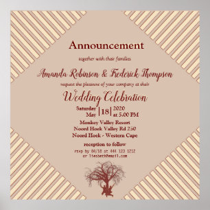 Poster Tan - Marsala Wine e uma moderna tonalidade rosa