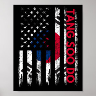 Poster Tang Soo Do Karate Martirizando Artes Marciais Cor
