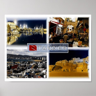 Poster Tânger - Marocco - Mosaico -