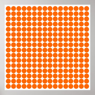Pôster Tangerine Safari Dot