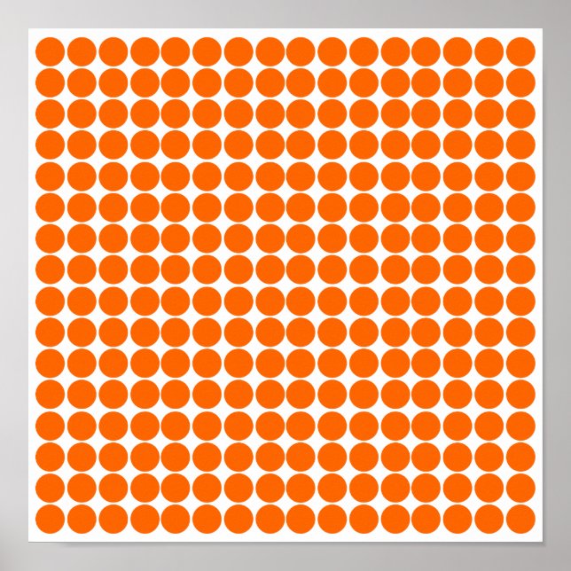 Poster Tangerine Safari Dot (Frente)