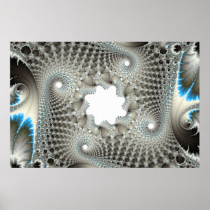 Poster Tangido em azul