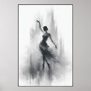 Poster Tango Dancer em Movimento Expressivo