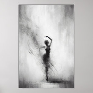 Poster Tango Dancer em Movimento Expressivo