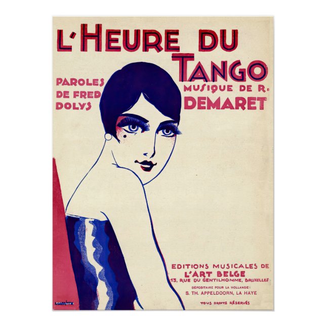 Pôster Tango na 1920 (Frente)